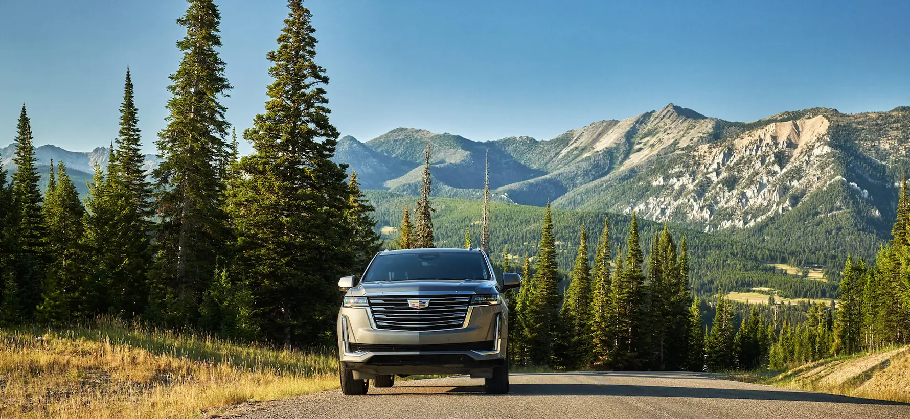 Cadillac in mountains