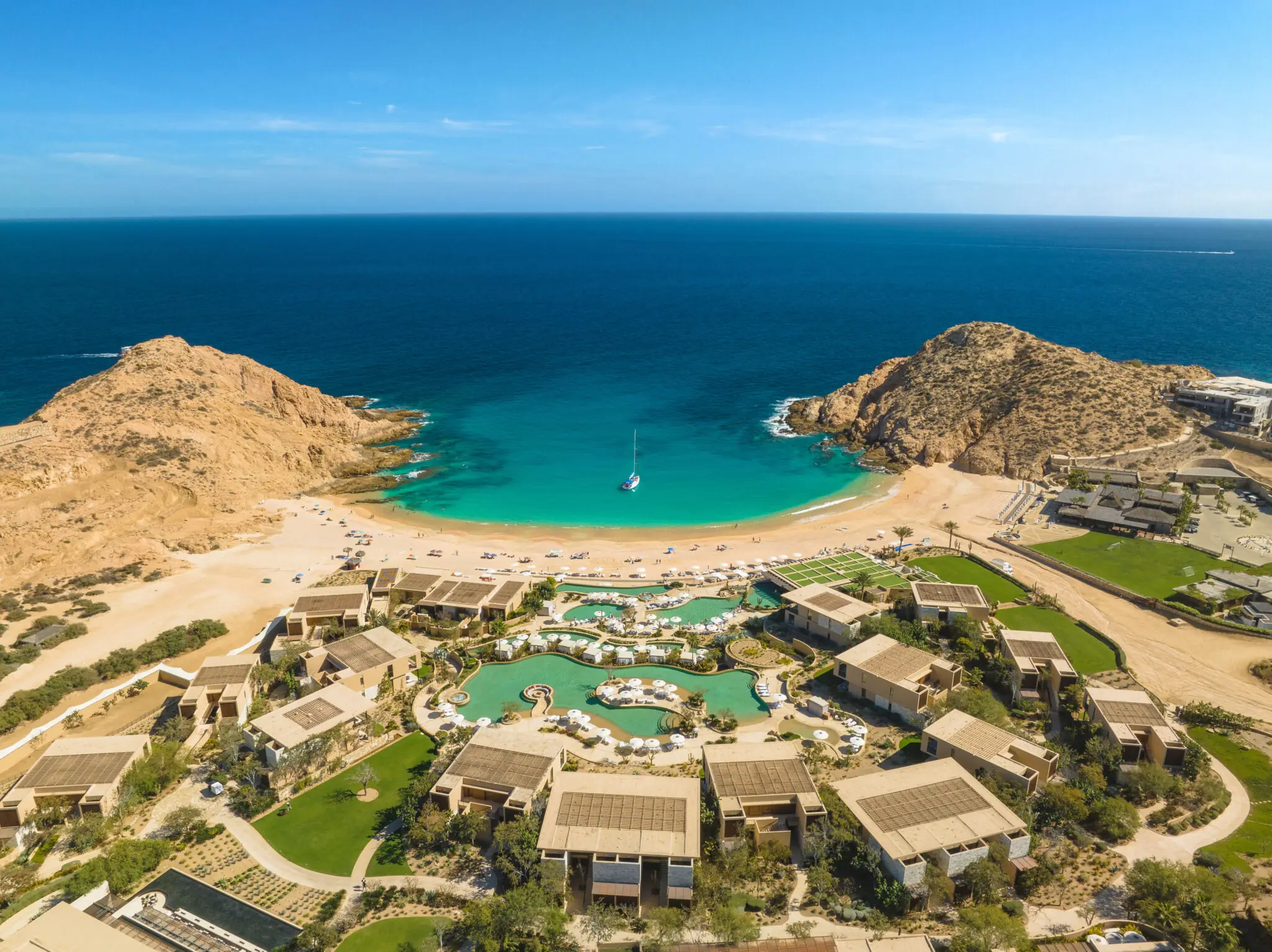 Resort view of Montage Los Cabos.