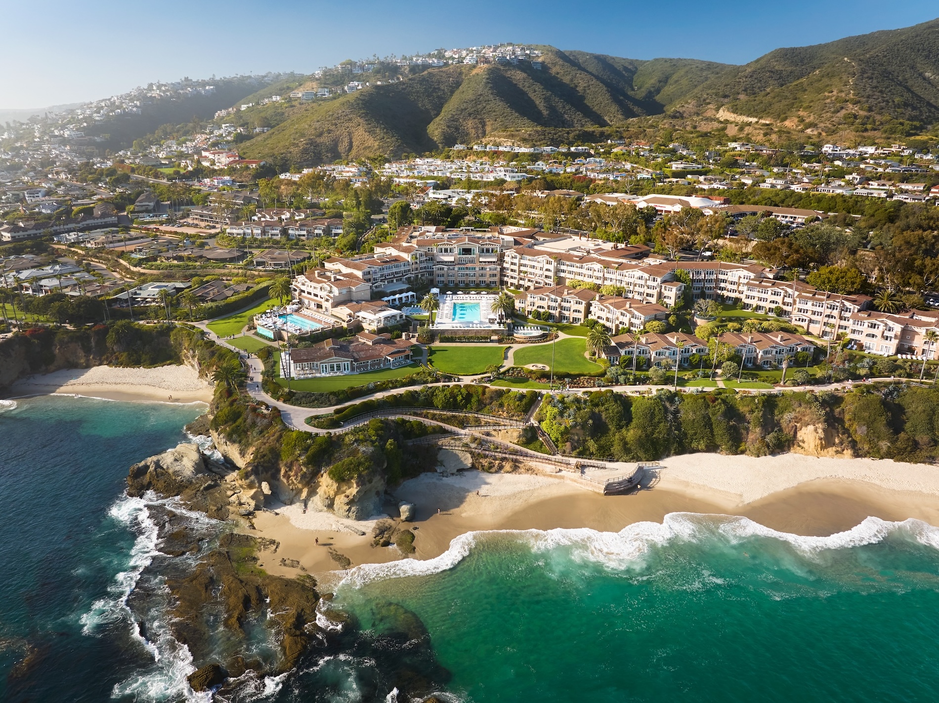 An overview of Montage Laguna Beach resort.