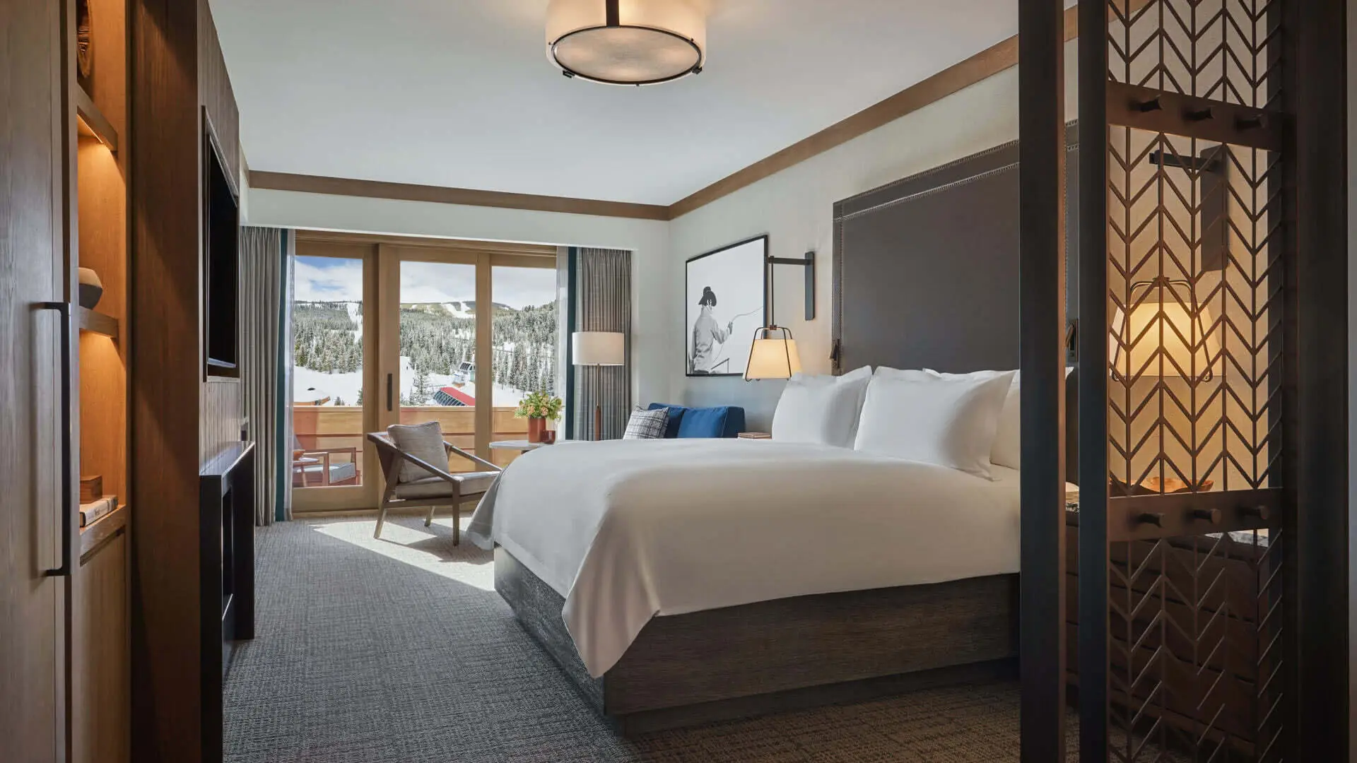 King Mountain View Guest Room at at Montage Big Sky