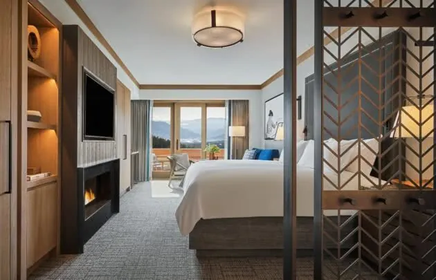 Montage Big Sky's spacious suite with mountain views