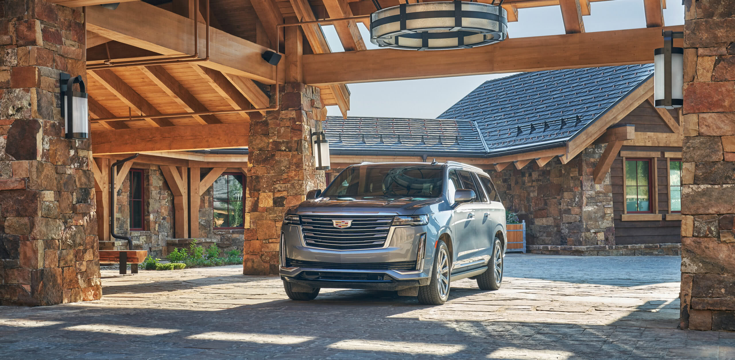 Cadillac outside of Montage Big Sky