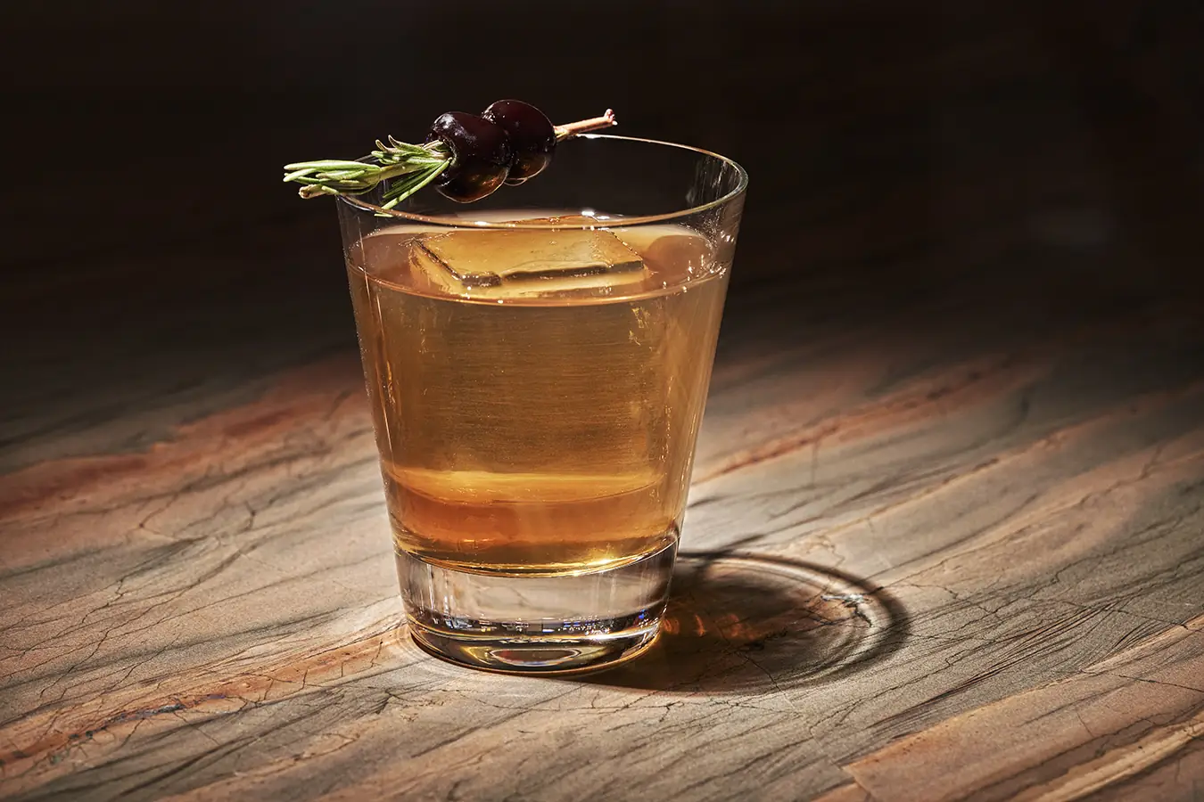 Cocktail on a table at Beartooth Pub & Rec