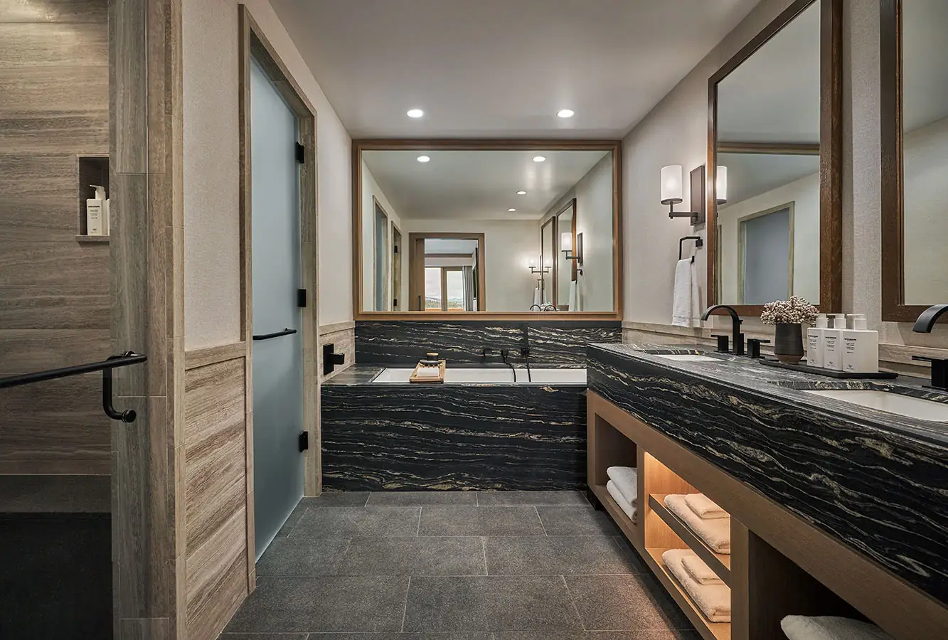 Guestroom Bathroom at Montage Big Sky