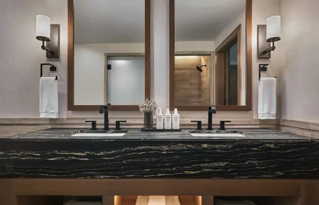 Guestroom Bathroom at at Montage Big Sky