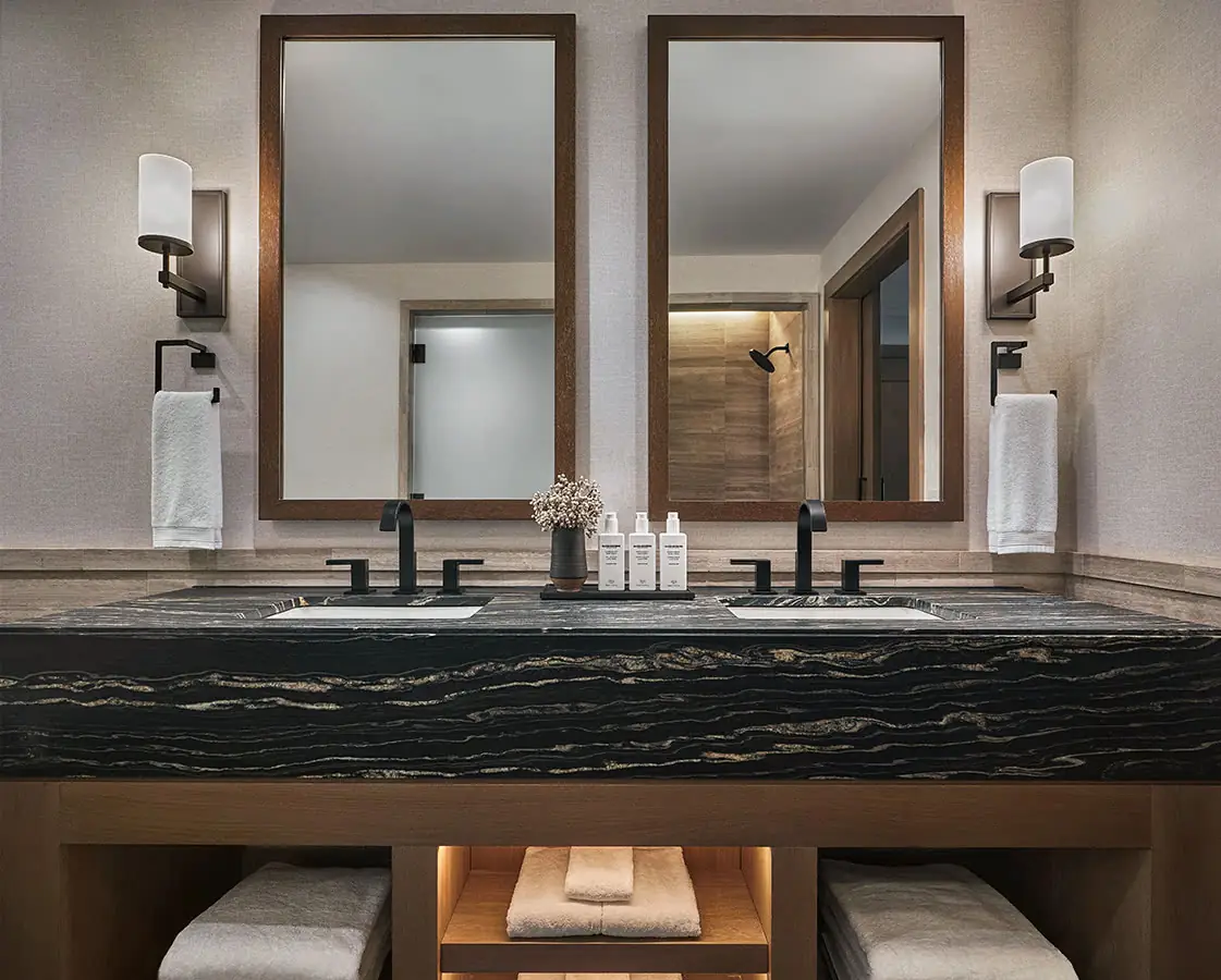 Guestroom Bathroom at at Montage Big Sky