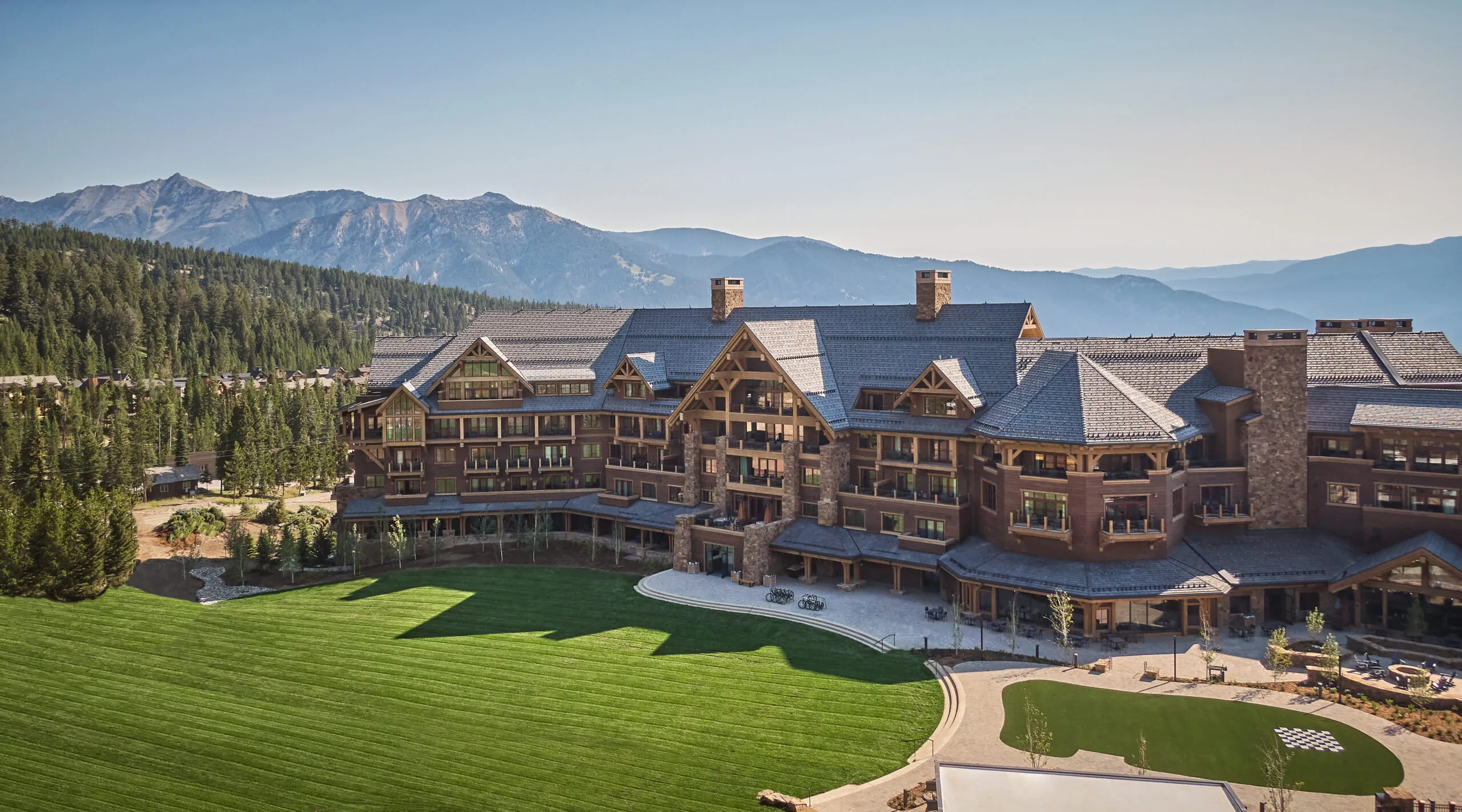 Montage Big Sky Exterior in the summer on a sunny day