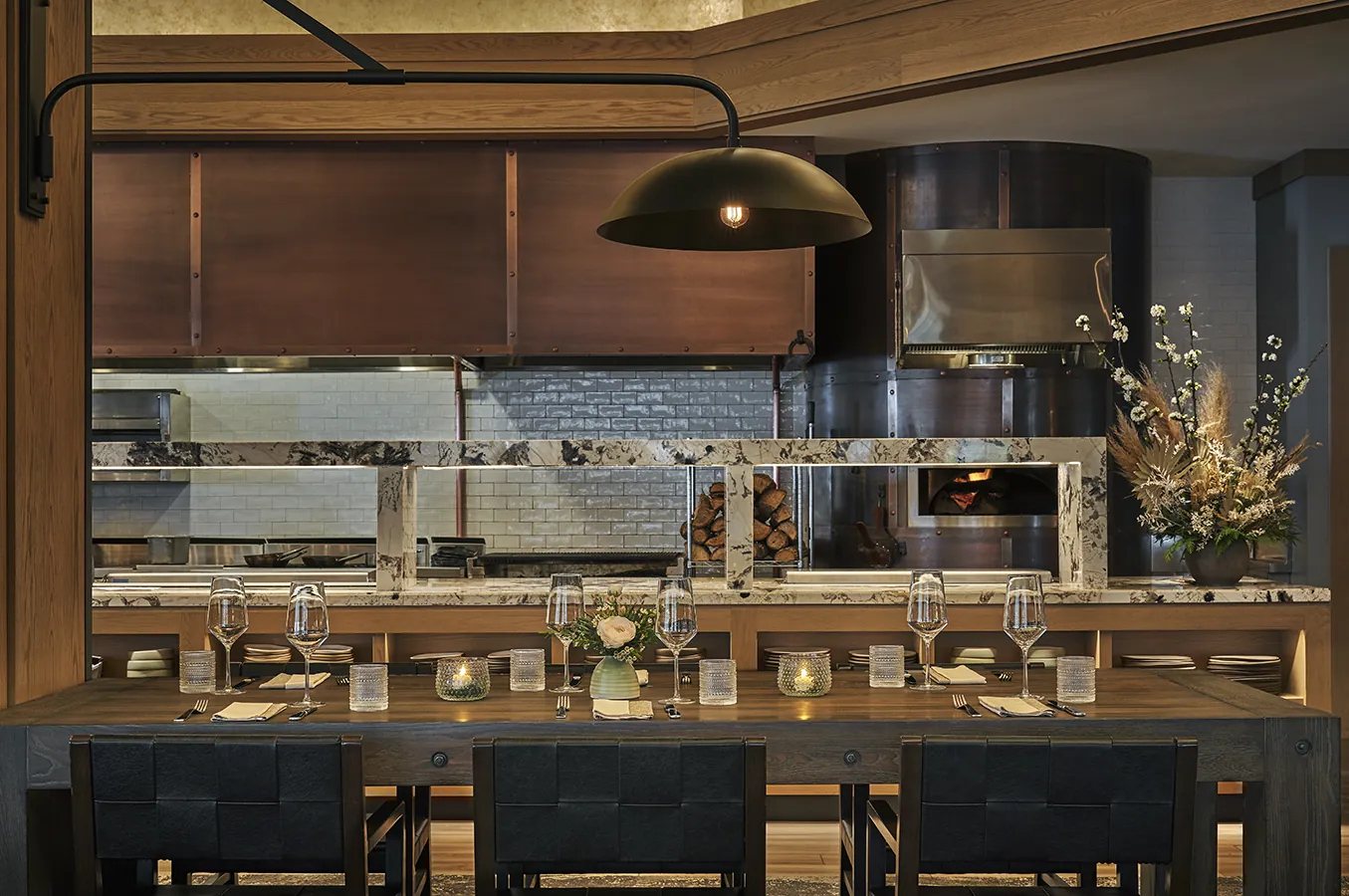 The bar at Cortina at Montage Big Sky