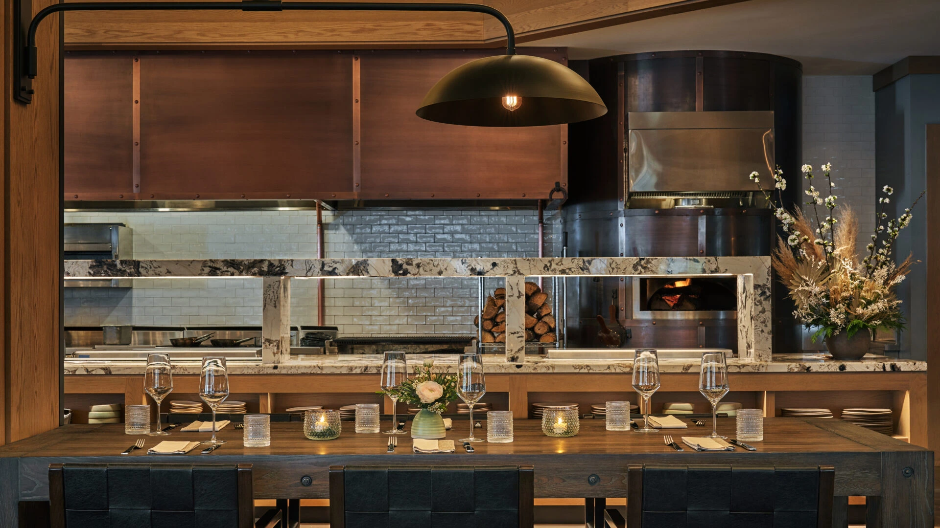 The bar at Cortina at Montage Big Sky