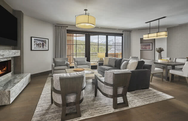 Living Room of a Montage Big Sky Residence
