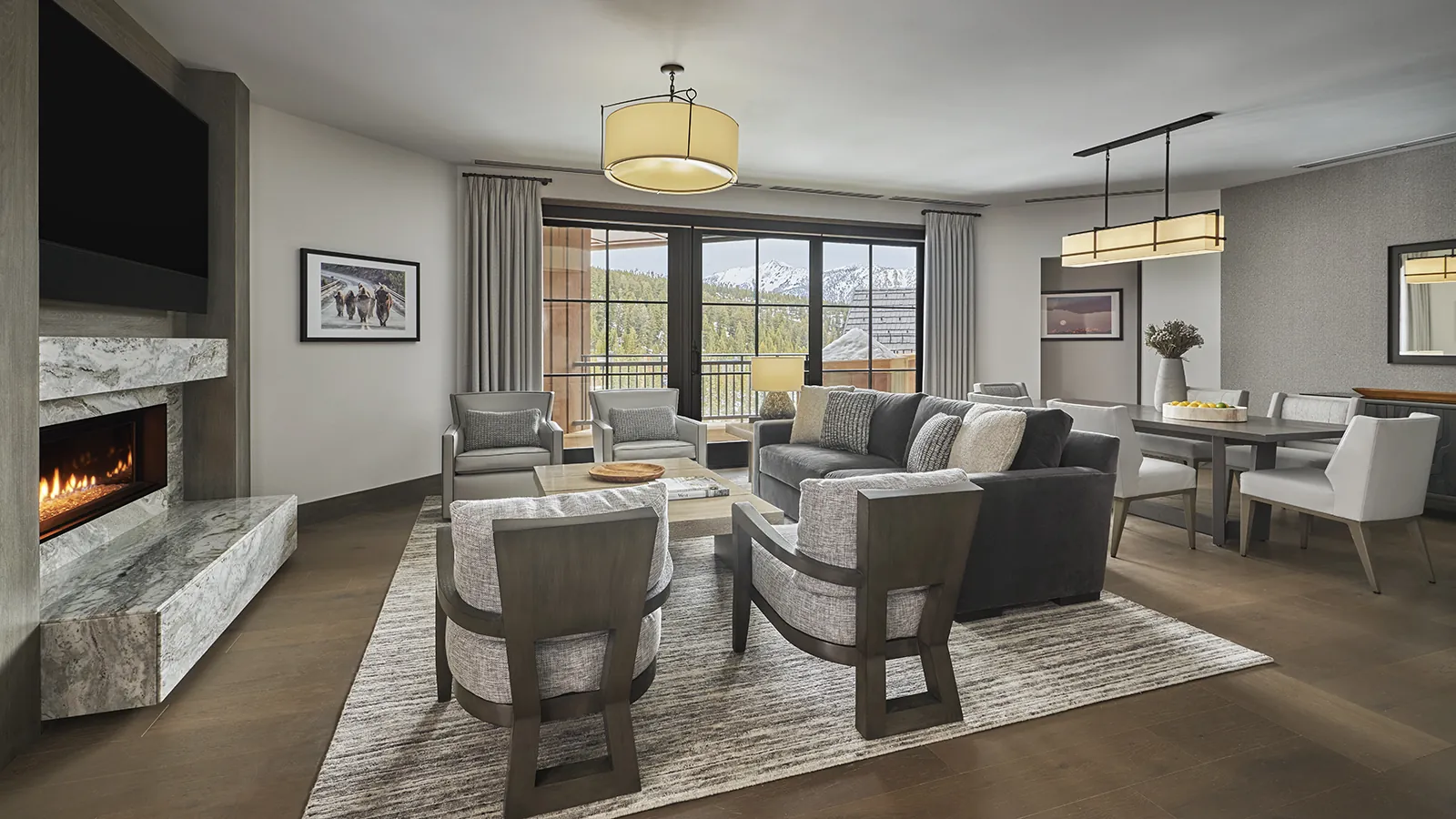 Living Room of a Montage Big Sky Residence