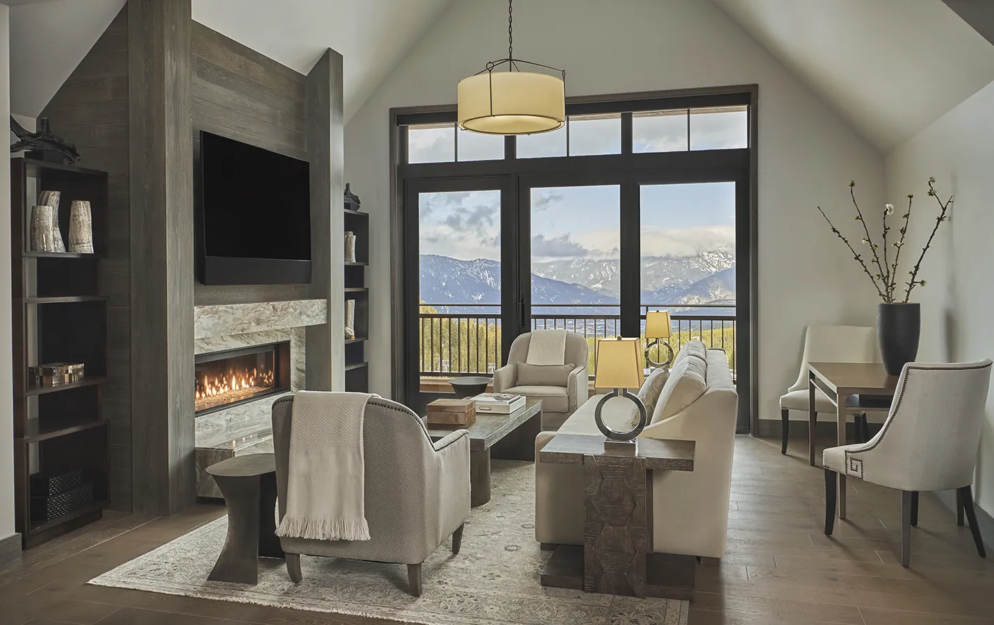Living Room of a Residence at Montage Big Sky