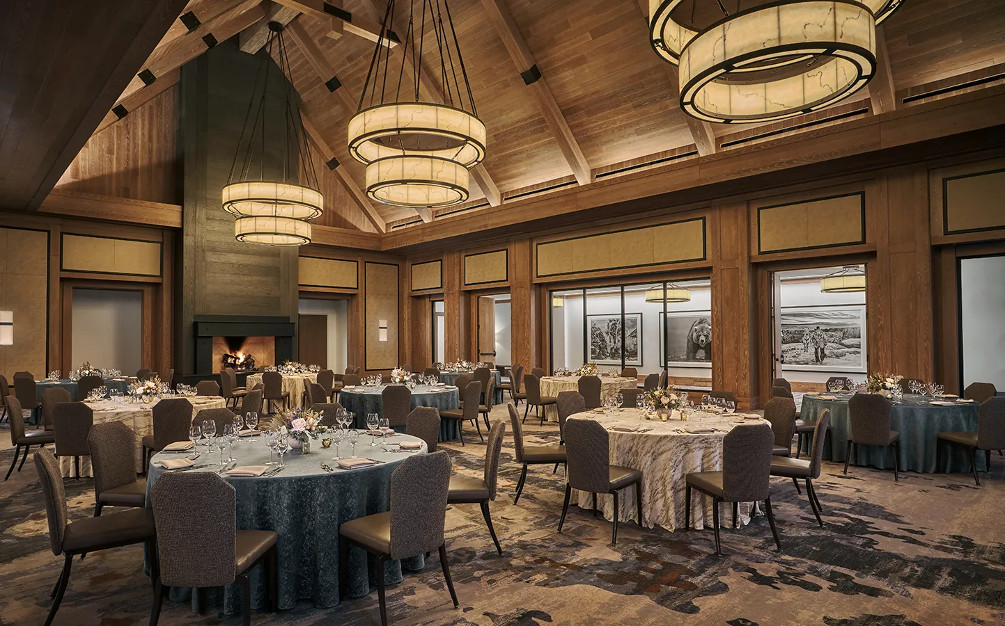 Grand ballroom at Montage Big Sky