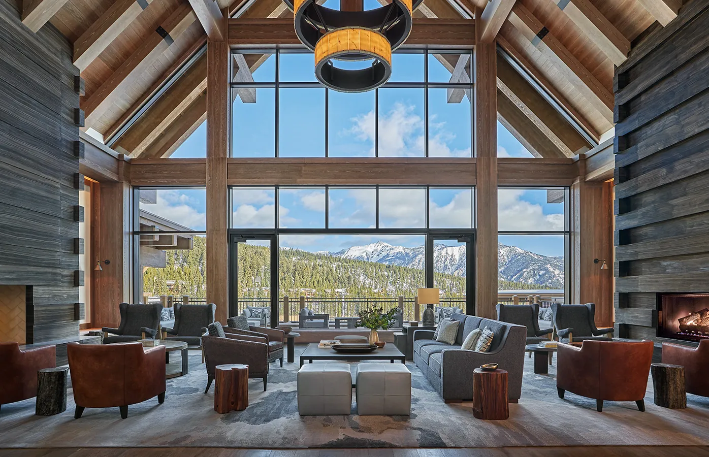 The Lobby Living Room at Montage Big Sky