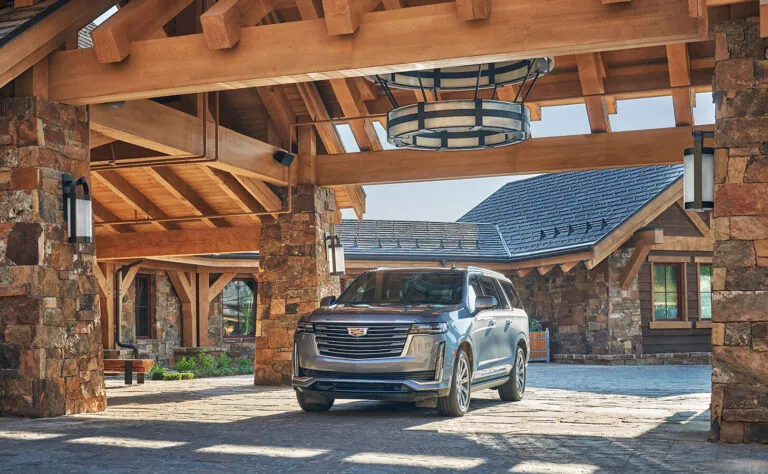 Cadillac outside of Montage Big Sky