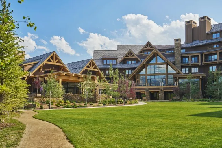 The lawn at Montage Big Sky