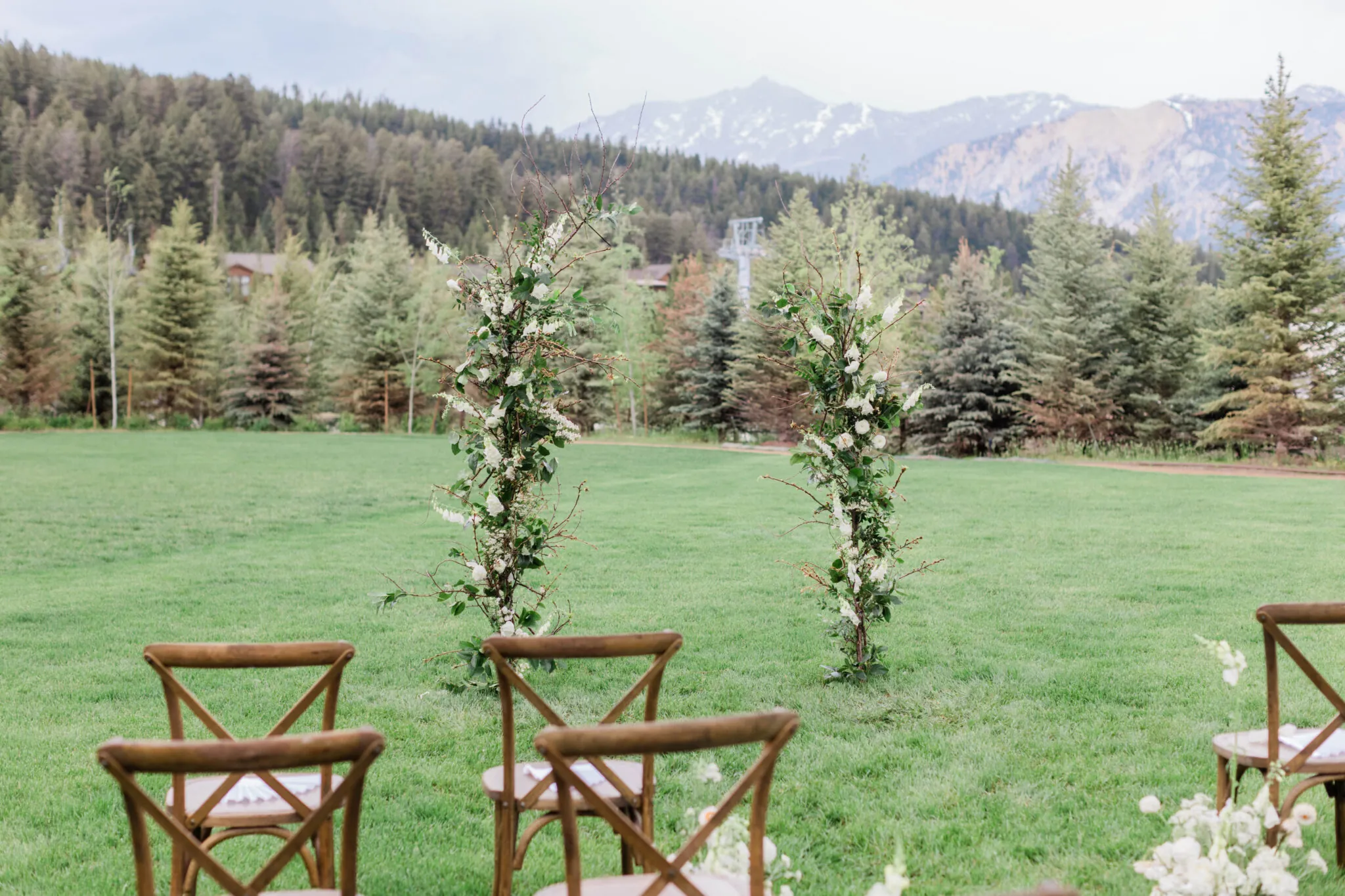 The lawn at Montage Big Sky
