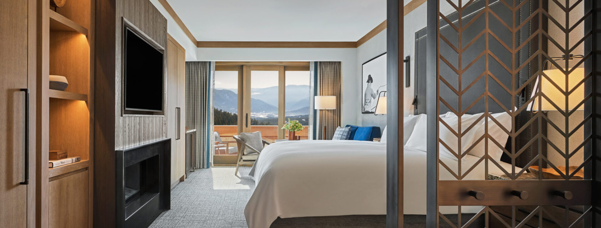 A guestroom at Montage Big Sky