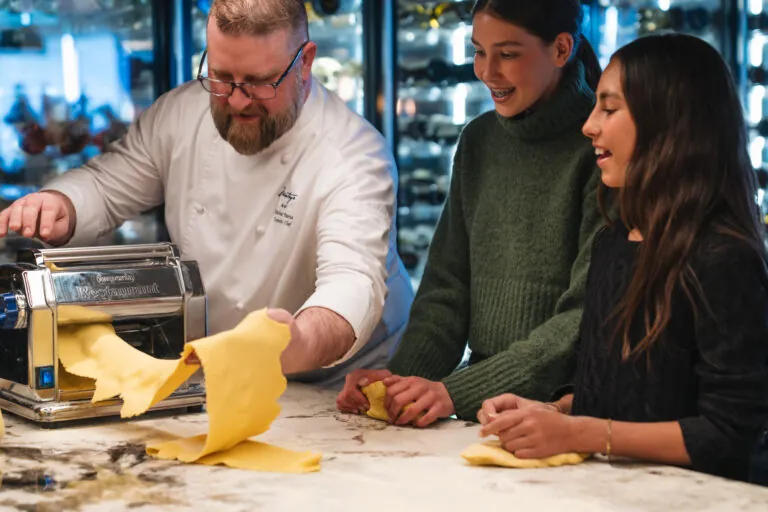 Pasta making at Montage Big Sky