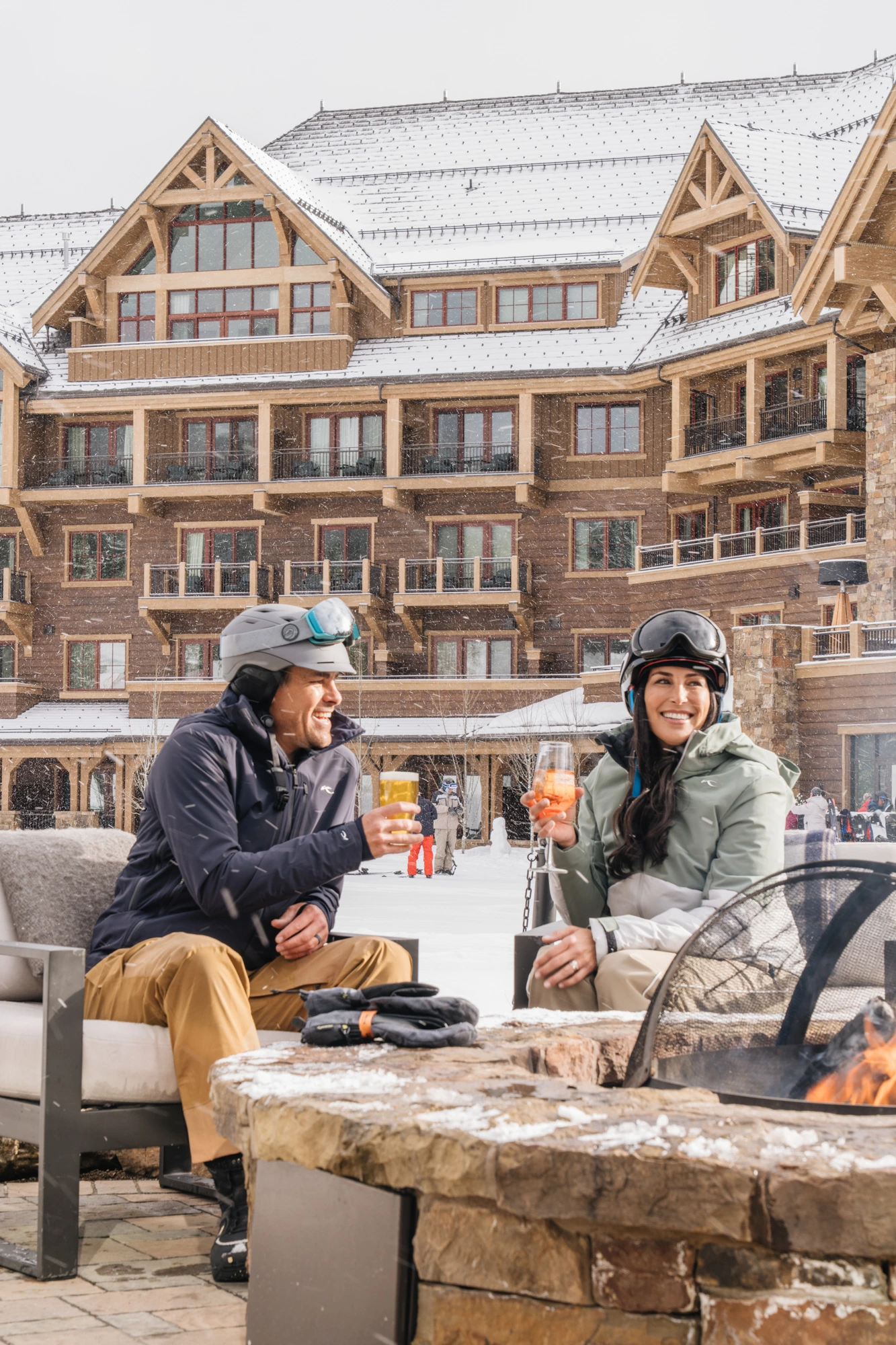 Post-ski drinks at Montage Big Sky