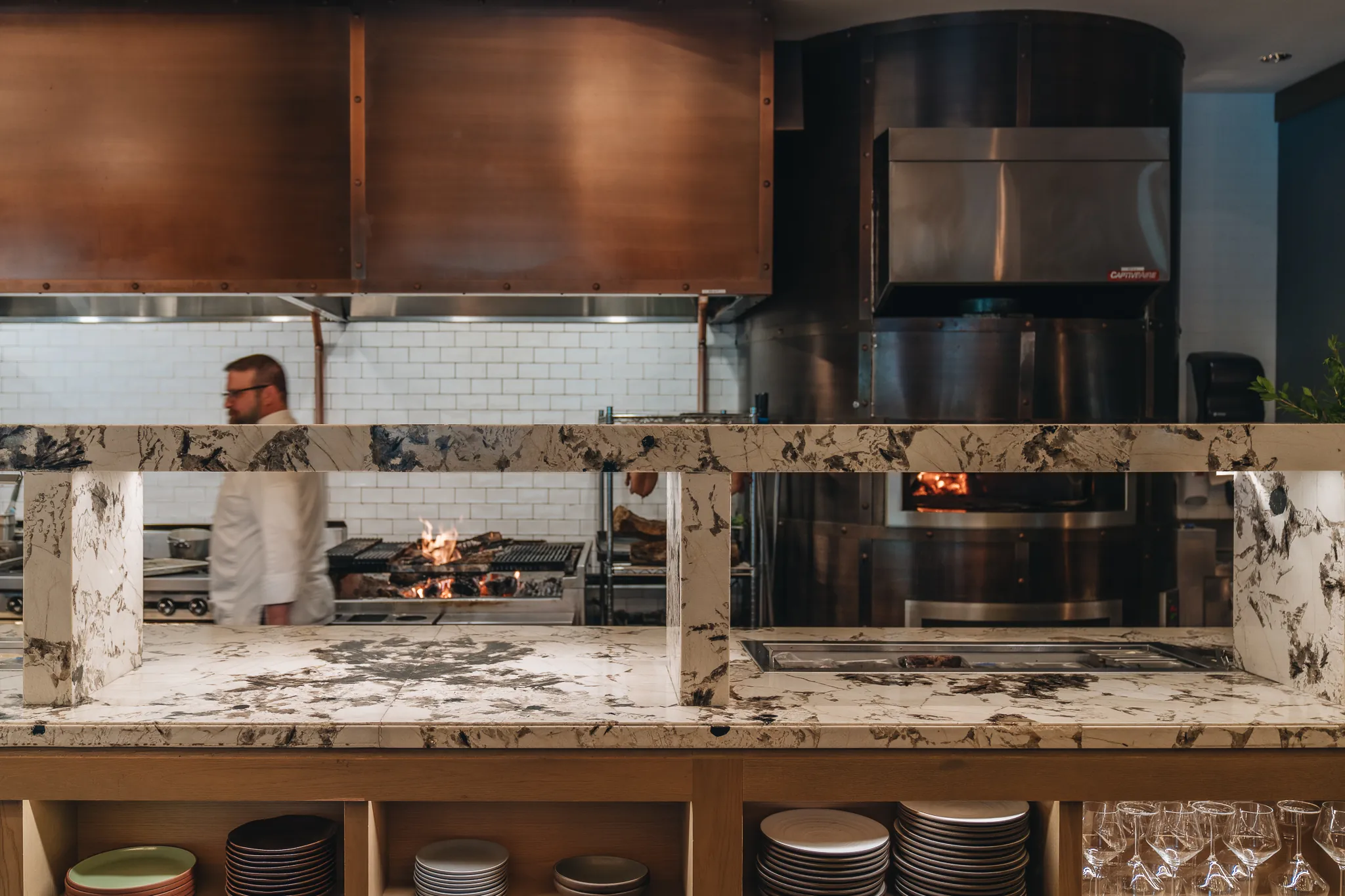 View of the kitchen at Cortina