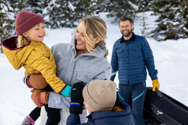 Family in winter