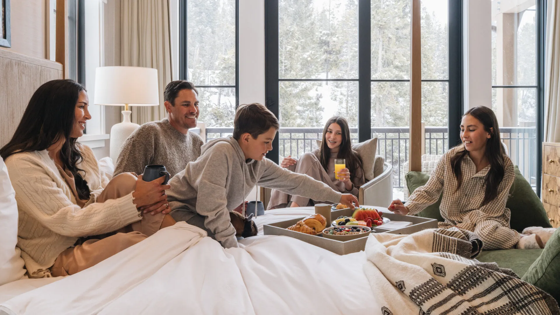 Family in Bed