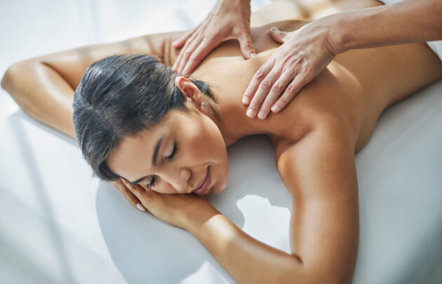 Woman getting a massage