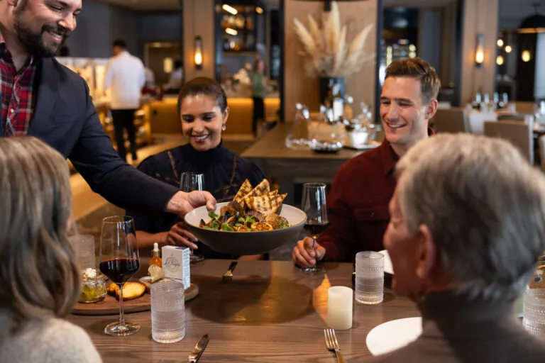 Dining at Montage Big Sky restaurant