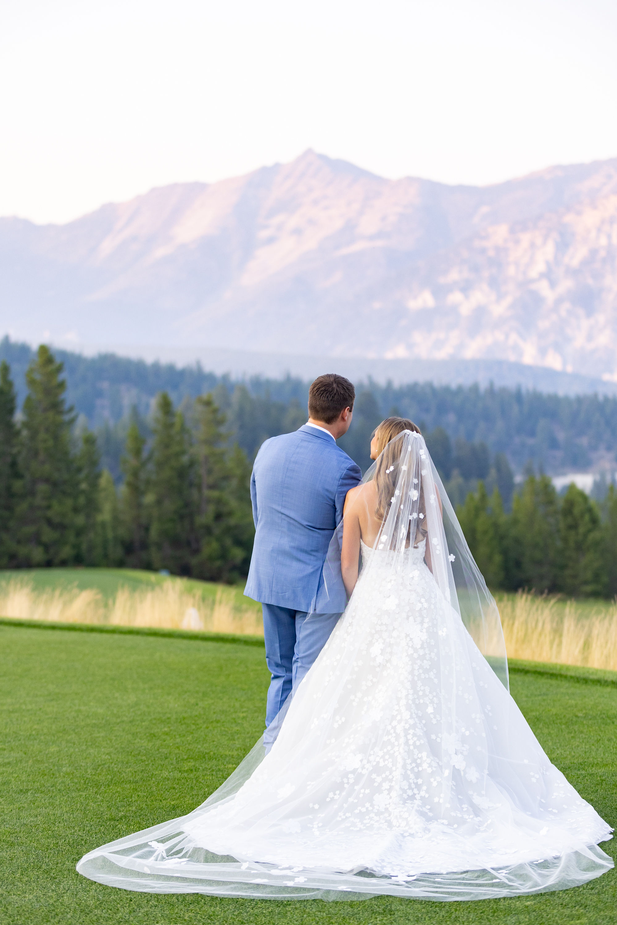 Montage Big Sky wedding with bride and groom