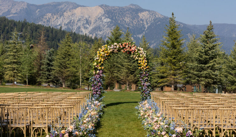 Montage Big Sky wedding set up