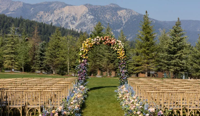 Montage Big Sky wedding set up