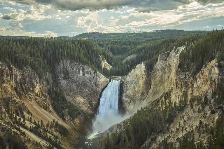 waterfall in Yellowstone