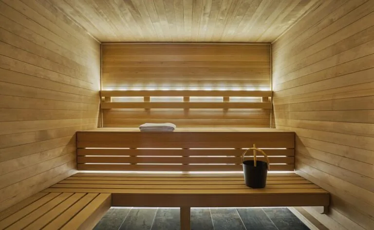 The sauna at Spa Montage Big Sky