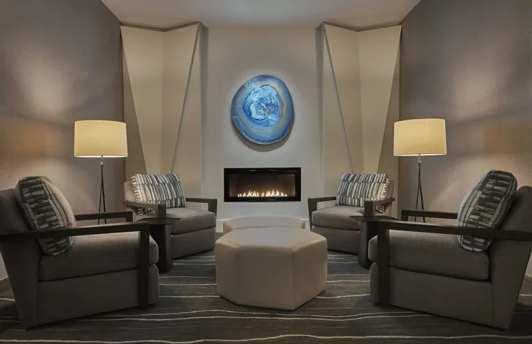 The men's lounge at Spa Montage Big Sky