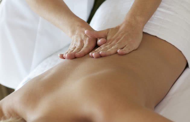 Woman receiving treatment