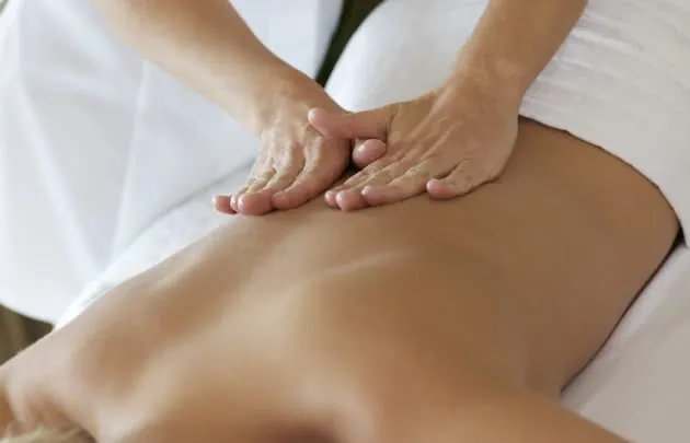 Woman receiving treatment