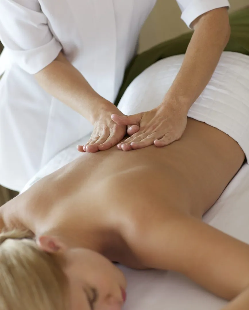 Woman receiving treatment