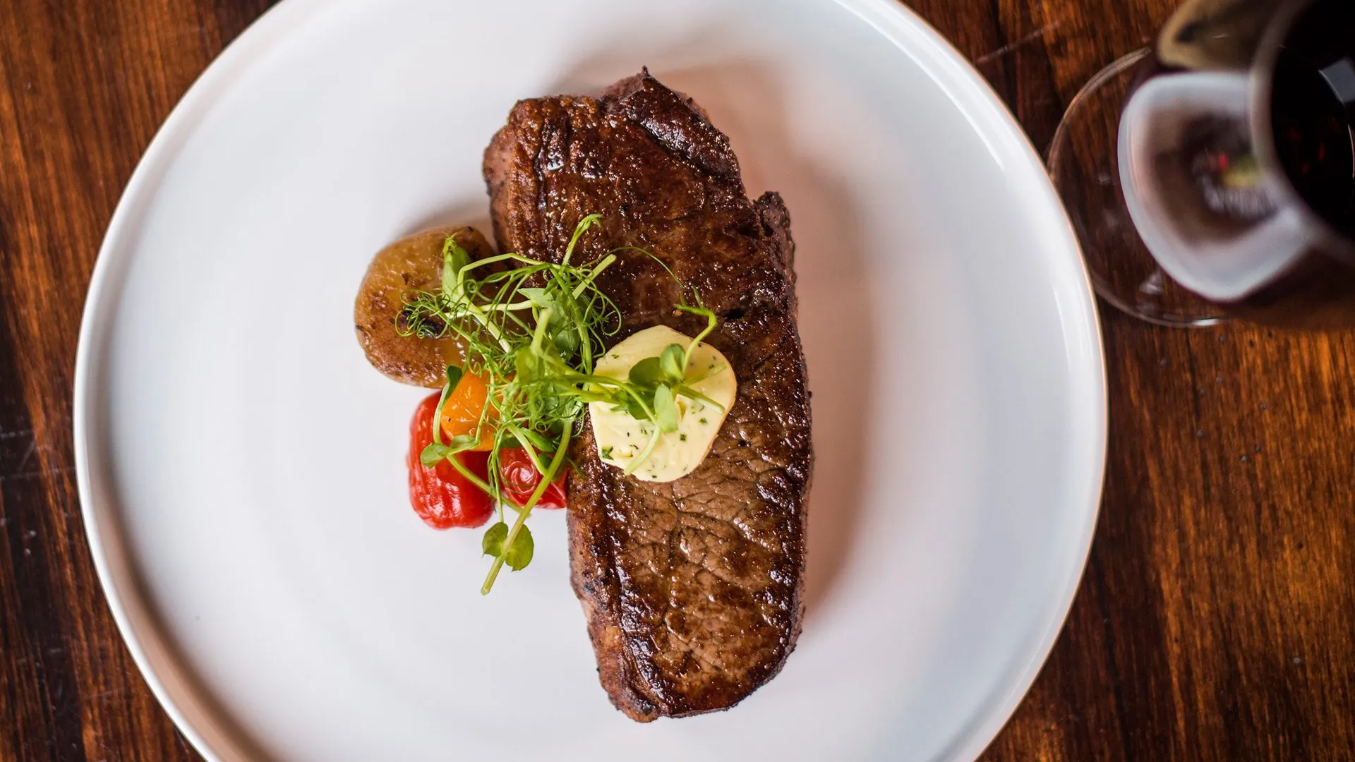 Steak dish from Apex at Montage Deer Valley
