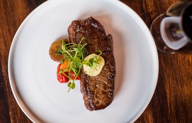 Steak dish from Apex at Montage Deer Valley