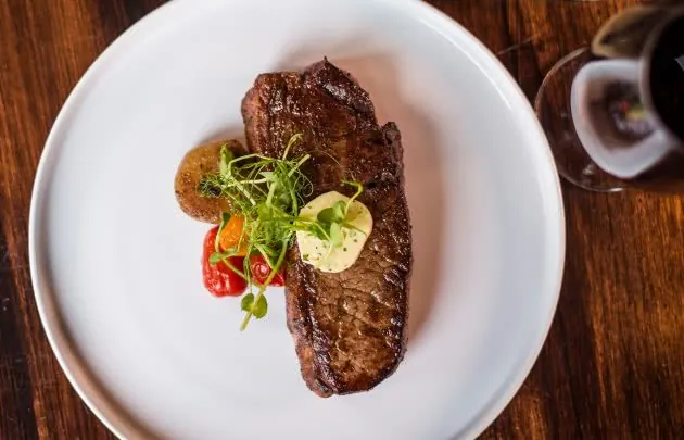 Steak dish from Apex at Montage Deer Valley