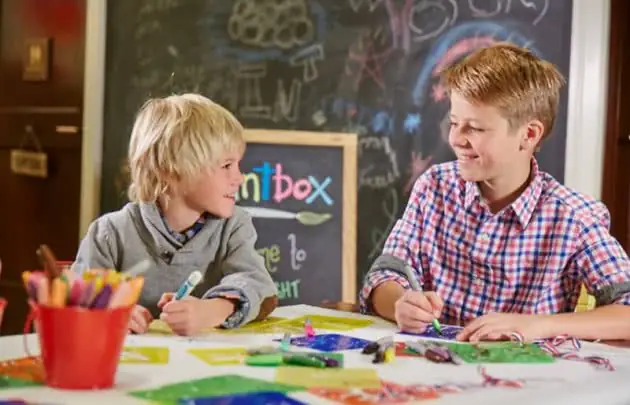 Children Drawing Paintbox