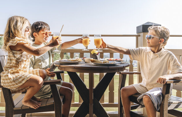 Children having breakfast at Montage Deer Valley