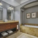 Guestroom bathroom at Montage Deer Valley