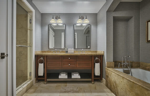 Guestroom bathroom at Montage Deer Valley