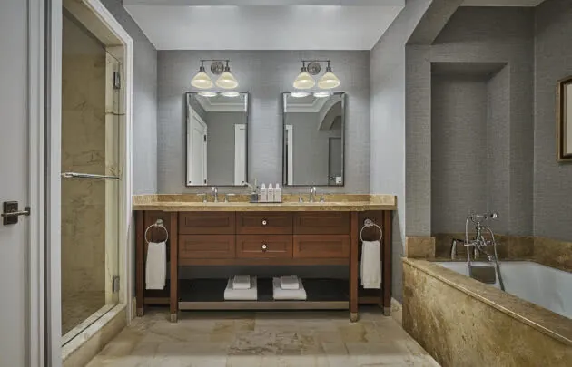 Guestroom bathroom at Montage Deer Valley