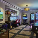 Interior game room at Daly's Pub