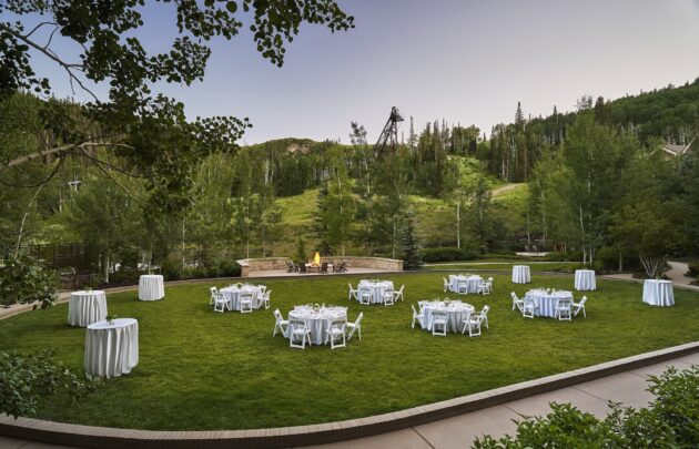 Events Lawn for celebrations, weddings, and gatherings at Montage Deer Valley