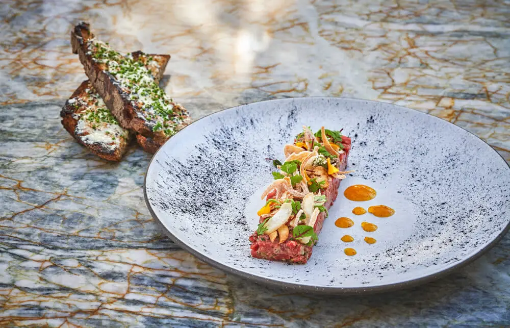 Beef TarTar at Montage Healdsburg