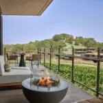 The patio of a guest suite at Montage Healdsburg, a luxury resort